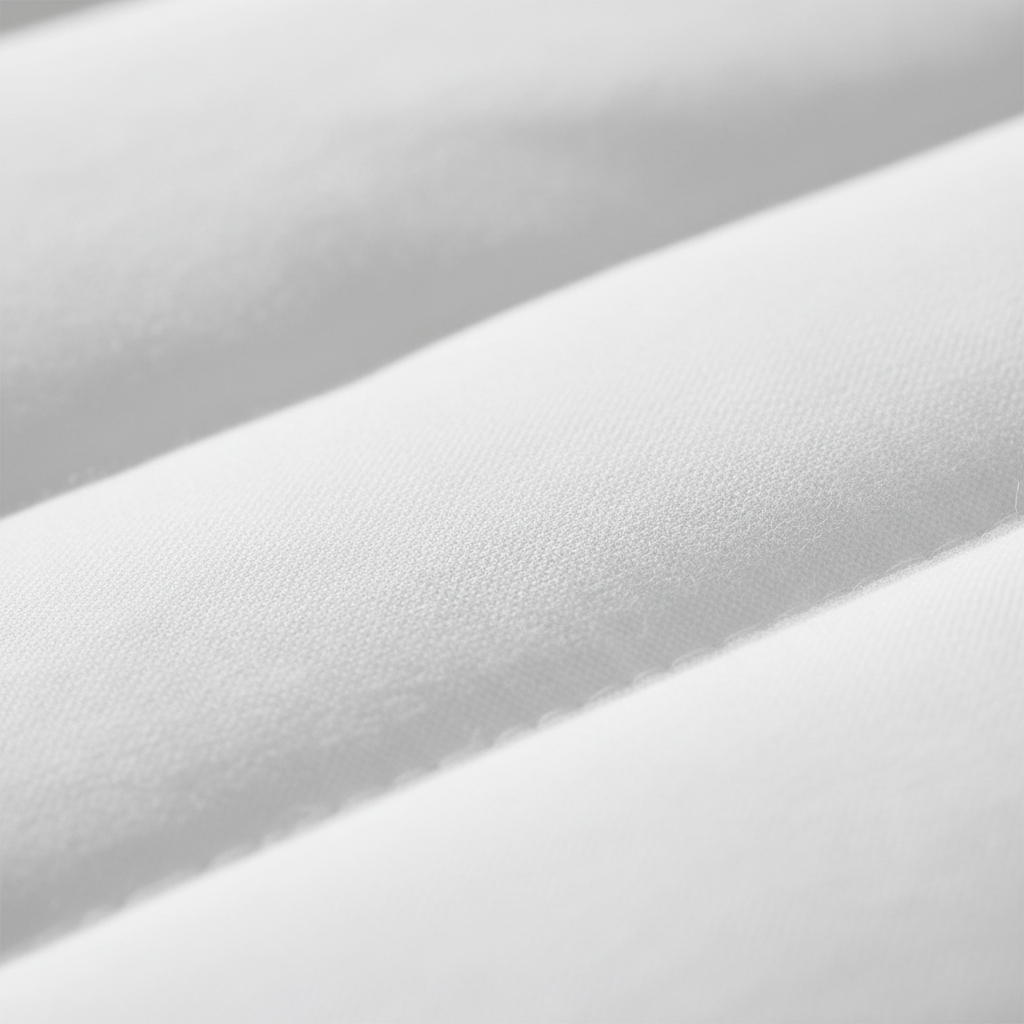 Close-up pure cotton duvet texture