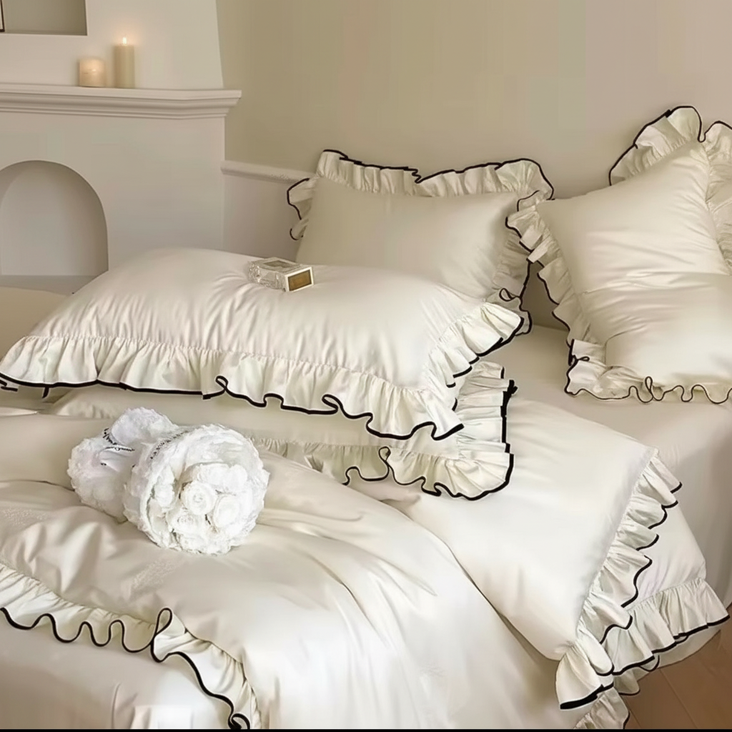 Duvet Cover Ruffle Angle