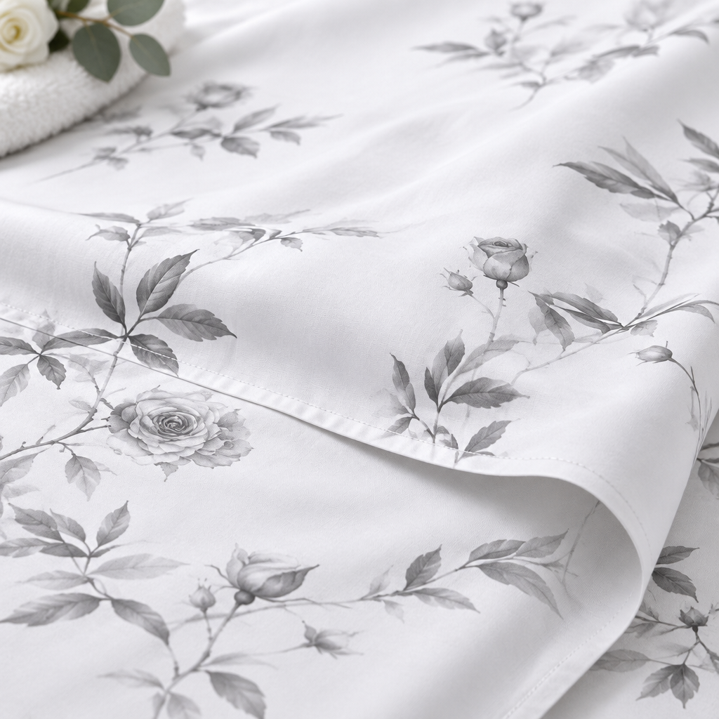 Flat Sheet Floral - Detalhe