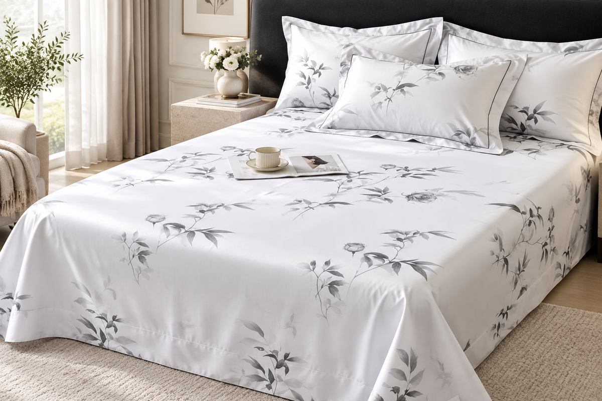 Flat Sheet Floral - Lifestyle
